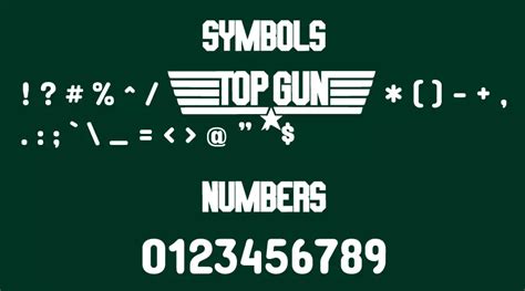 Top Gun Font Free Fonts Vault