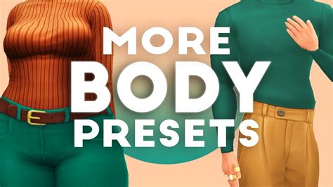 More Body Presets You Need In Game 😍 The Sims 4 Youtube