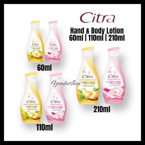 Citra Hand And Body Lotion Bengkoang Natural Glow Uv Pearl White Glow