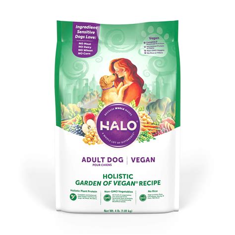 Halo vegan dry dog food, garden of vegan recipe, 10lb. Halo Vegan Dry Dog Food - Premium and Holistic Garden of ...