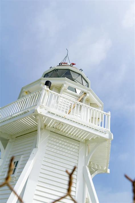 Moeraki Lighthouse Structure Stock Photo Image Of View Hexagonal