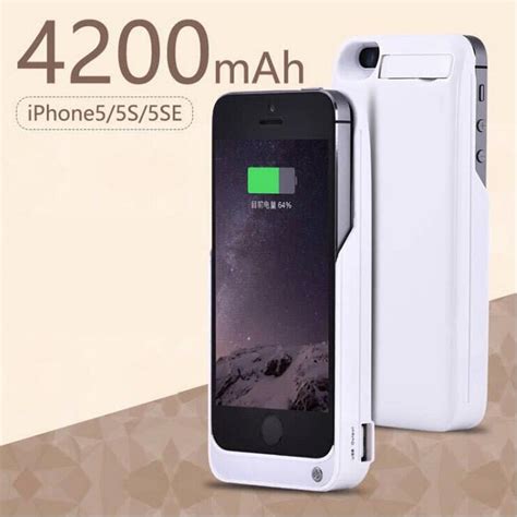 For Iphone 5 5s Se 4200mah Battery Charger Case For Iphone Batery Case
