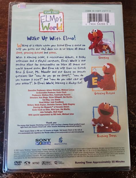 Elmos World Wake Up With Elmo Dvd 2002 74645426891 Ebay