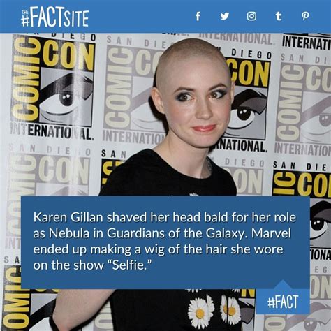 The Fact Site Karen Gillan Shaved Her Head Bald For Her Role As