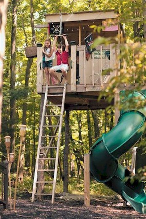 Amazing 38 Perfect Treehouse For Children Playground