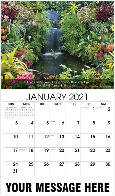 Garden Landscape 2021 Calendar Landscaping Contractor Description