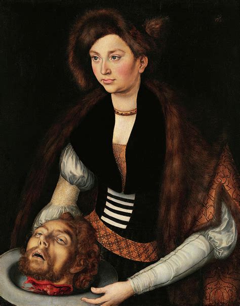 Salome With The Head Of St John The Baptist Painting By Lucas Cranach