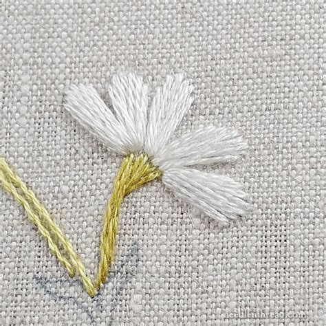 How To Embroider Daisies Part Simple Petals Stem Laptrinhx News