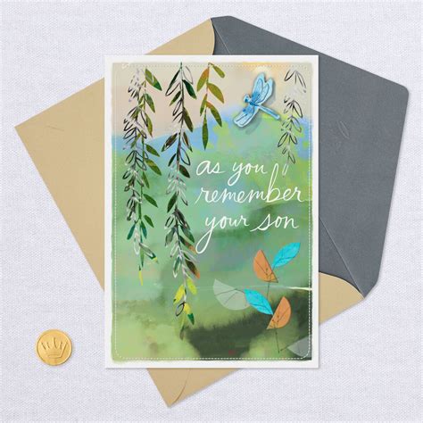 Remembering Your Son Sympathy Card For Loss Of Son Greeting Cards