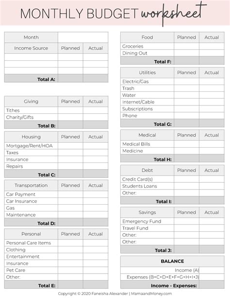 FREE Printable Budget Templates To Absolutely Crush Your Finances