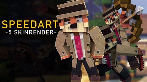 Minecraft 5 Skin Render Speedart Minecraft ~basti 4k Youtube