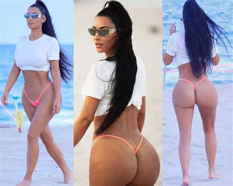 Kim Kardashians Gigantic Ass In A G String