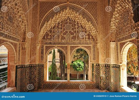 Alhambra Palace I Granada Daraxa Gazebo Andalusia Spanien