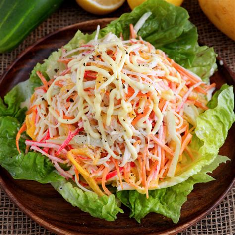 Check spelling or type a new query. Imitation Crab Salad Recipe For Sushi - Seafood Salad With Asian Flavors With Crab And Shrimp ...