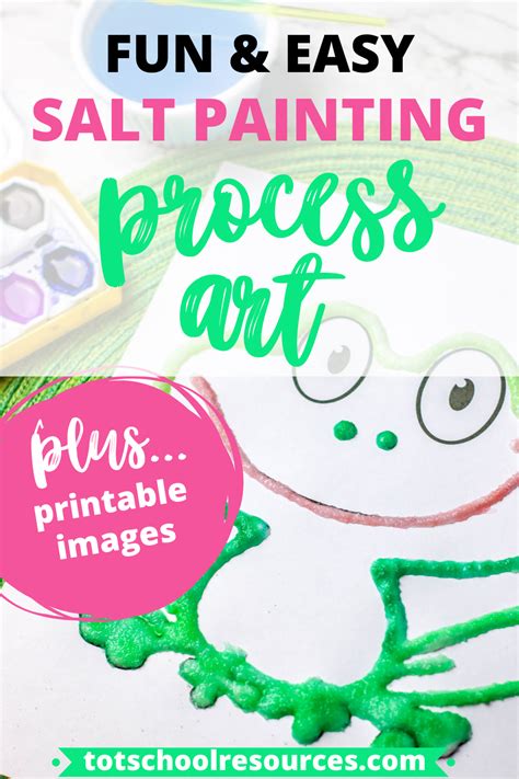 Easy Salt Painting For Kids Printable Template Images