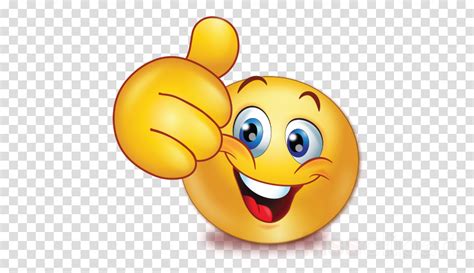 Thumbs Up Emoji Transparent Background Smiley Face With Thumbs Up Hd