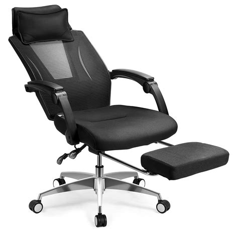 mfavour Office Chair with Footrest Ergonomic Home Office Chair with