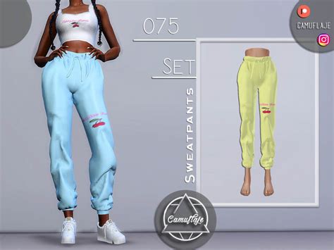 The Sims 4 Set 075 Sweatpants By Camuflaje Tsr The Sims Game