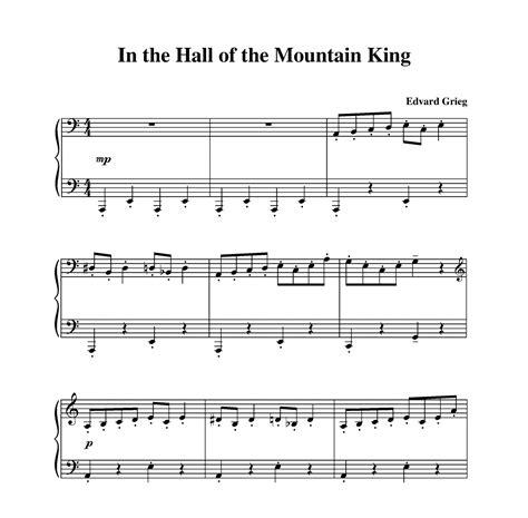 Grieg In The Hall Of The Mountain King