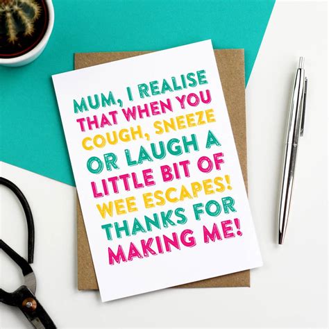Happy Mothers Day Laugh Sneeze Cough Funny Card By Do You Punctuate