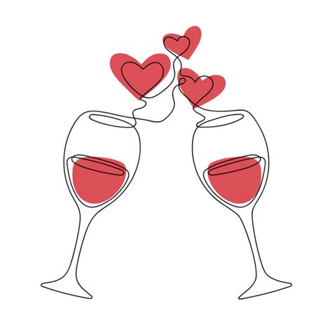 Valentines Day Wine Illustrations Royalty Free Vector Graphics And Clip Art Istock