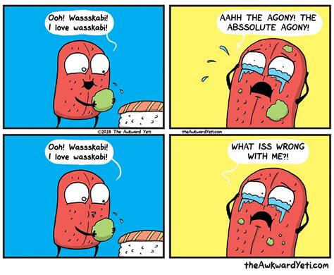 The Awkward Yeti By Nick Seluk For April 30 2018 Awkward Yeti Heart Brain Comic Funny Comics