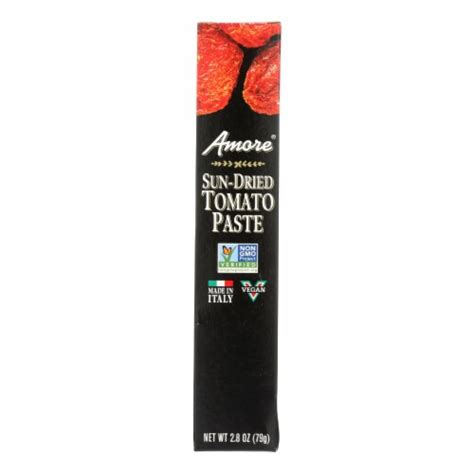 Amore Sun Dried Tomato Paste Tube Case Of Oz Pack Ounce Food Less