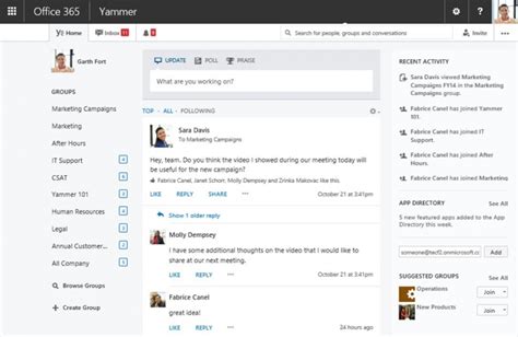 What Is Yammer Office365 Spotlight It Support Specialists Blue Spot