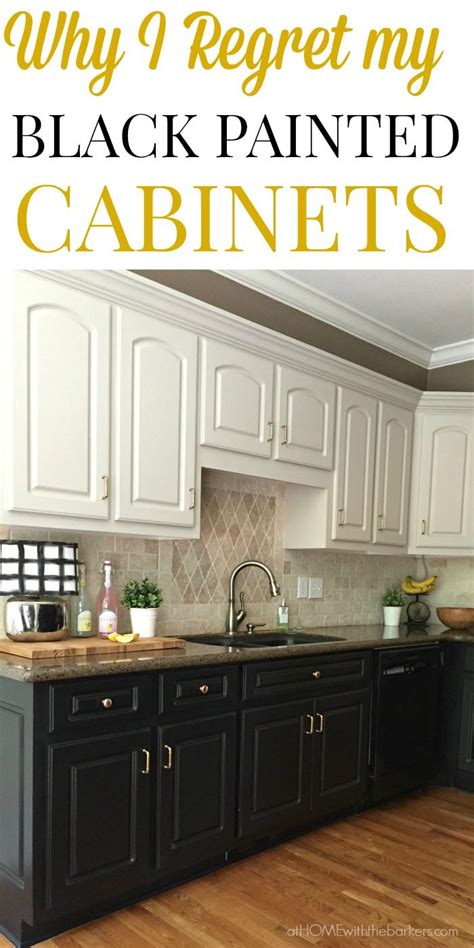 White and black are two standard colors which constitute the best classical combo ever, that is exquisite, dramatic, chic and timeless, it is a great option for all those that do not love renovating all of the time. Black Kitchen Cabinets The Ugly Truth - At Home with The ...
