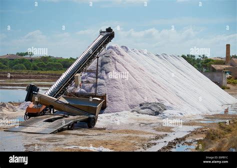 Sea Salt Production Stock Photo Alamy