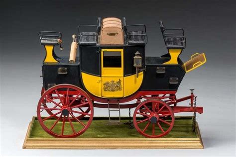 Fine Mid 20th Century Model Of A Mail Coach Coach Kayak Model