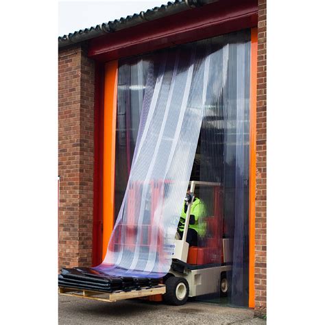 Freezer Doorway PVC strip Curtains inc Rail - ESE Direct