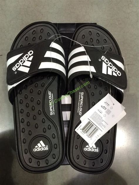Adidas Mens Adissage Slide Sandal Black And White Costcochaser