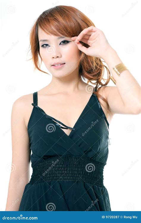 Mooie Aziatische Vrouw Stock Afbeelding Afbeelding Bestaande Uit