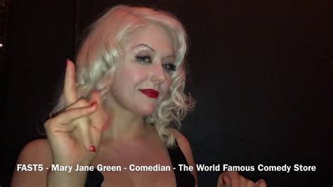 Fast Mary Jane Green The World Famous Comedy Store Youtube