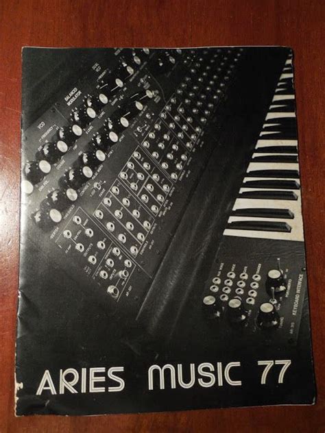 Aries Music 77 Vintage 1977 Catalog Aries Music Music Electronic Music