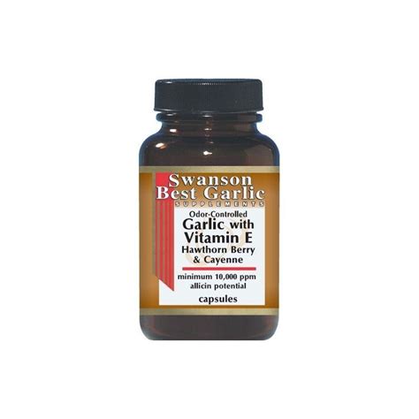 Check spelling or type a new query. Swanson Best Garlic Supplements Garlic with Vitamin E ...