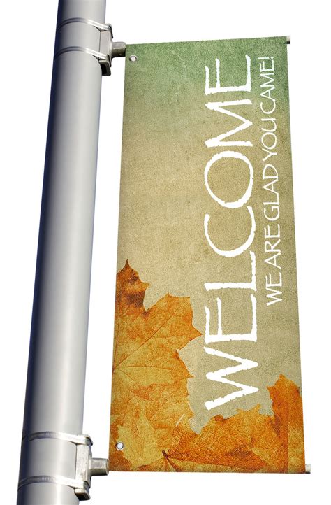 Welcome Light Pole Banner Fall Series 12