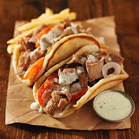 Doner Kabab Gyro Meat Two Sleevers Lamb Recipes Greek Recipes Meat