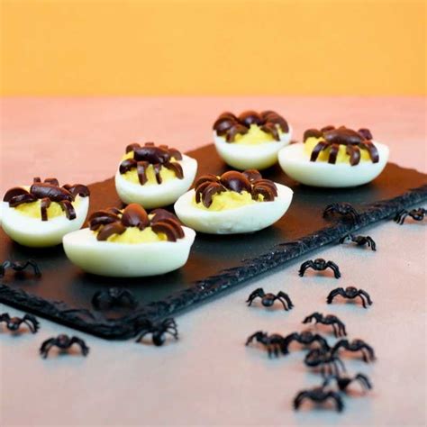 Spider Deviled Eggs For Halloween Irish American Mom