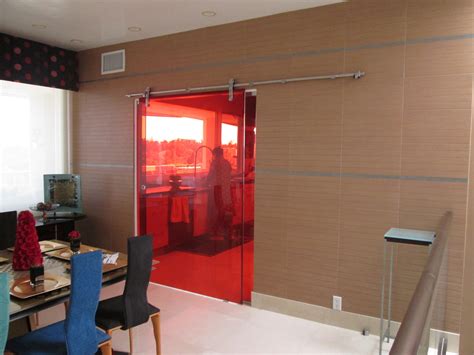 Glass Doors — Orange Mirror And Glass