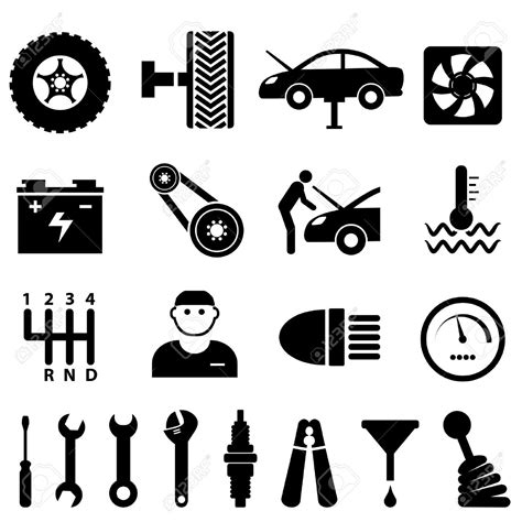 Mechanic Black And White Clip Art Library