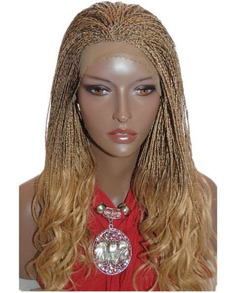 Best Selling Braided Lace Front Wigs Micro Braids Color 27