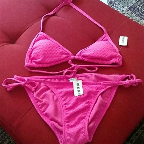98 off old navy other old navy hot pink bikini string xs swimsuit s from 15 off bundles 6pc
