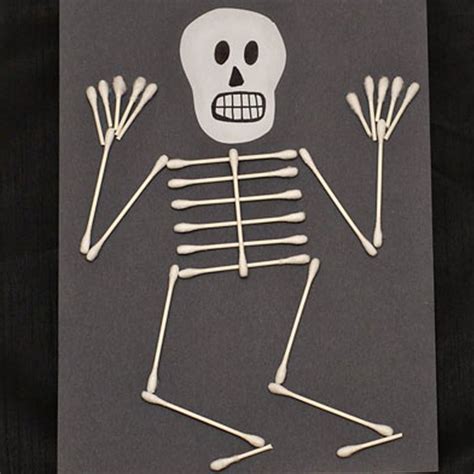 Q Tip Skeleton Craft For Kids Follow Sheknows For The Instructions