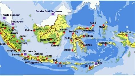 Download Peta Indonesia Lengkap Dengan Nama Provinsi Di Sumatera Imagesee