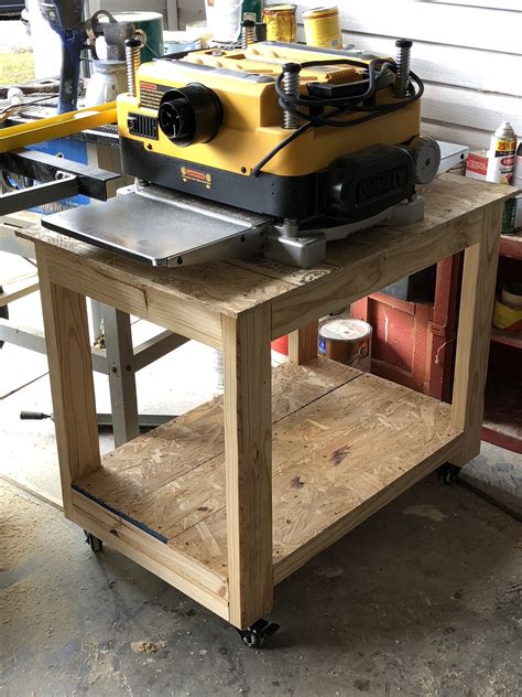 Diy Rolling Tool Cart Rolling Planer Stand — 731 Woodworks