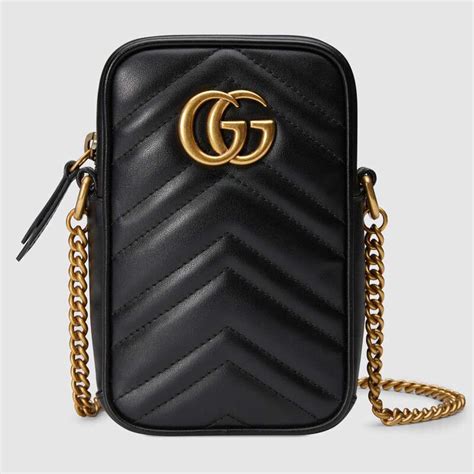 Gucci Gg Women Gg Marmont Mini Bag In Matelassé Chevron Leather Lulux