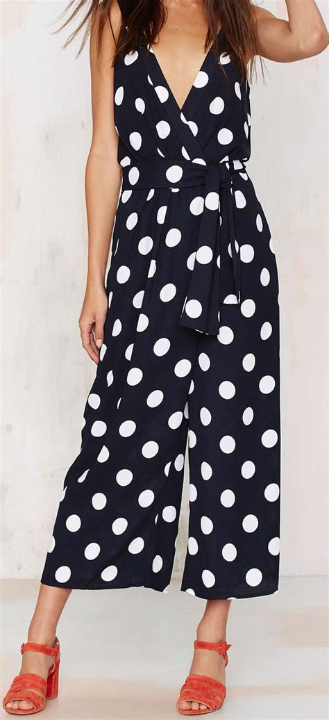 black white polka dot jumpsuit fashion jumpsuits for women polka dot jumpsuit