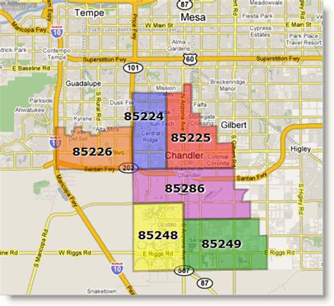 Chandler Zip Code Maps Chandler Chronicle